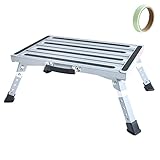 GARDTECH Wohnwagen Trittstufe, Aluminium Klapptritt Max Belastung 150 kg...