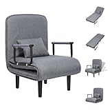 yulewiix 3 in 1 schlafsessel, Schlafsofa mit Bettfunktion, Reißverschluss...