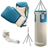 ScSPORTS® Boxsack - Set, 25kg, Gefüllt, mit Boxhandschuhen (12oz),...