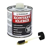 Everglue Kontaktkleber in der Dose mit integriertem Pinsel ist wasserfest,...