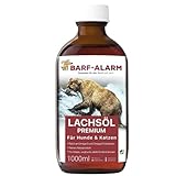 Barf-Alarm Premium Lachsöl für Hunde 1 Liter mit Omega 3 und Omega 6...