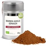 BODE NATURKOST – Vanille Bourbon gemahlen BIO 30g - Fein gemahlene vegane...