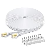 BUSOHE Cat 8 Ethernet-Kabel 15m, Hochgeschwindigkeits- Gigabit RJ45 LAN...