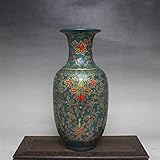 GAROEN Emaille Farbe Weiß Kürbis Vase Antike Antike Vase Blume Dekoration...