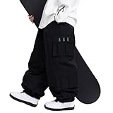 SNOWVERB Damen Herren Baggy Wasserdichte Snowboardhose Unisex Schnee Cargo...