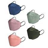 DolceTiger 50 Stück Unisex Fischform_Mundschutz 4 Lagige Schutz_Maske,...