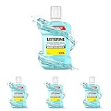 LISTERINE Cool Mint Mild 1000ml, antibakterielle Mundspülung ohne Alkohol...