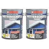 Wilckens Wetterschutzfarbe seidenglänzend, 2,5 l, RAL 9010 Reinweiß...