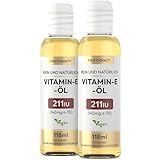 Vitamin E Öl Tropfen Hochdosiert | 236 ml (2 x 118 ml) | 211 IE | Vegane...