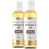 Vitamin E Öl | 236 ml (2 x 118 ml) | 211 IE | Vegane Flüssigkeit für...