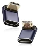 2 Stück HDMI Winkel 90 Grad Adapter 8K HDMI 2.1 Winkelstecker 48Gbps mit...