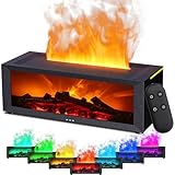 Holwim Aroma Diffuser mit LED Kamin, Duftöl Diffusor für Ätherische Öle...