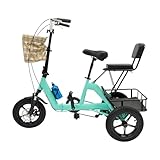 DIFU 14 Zoll Dreirad für Erwachsene, Faltbares Dreirad Fahrrad Premium...