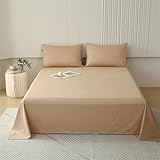 JIANINGHOME Bettlaken ohne Gummizug 200x230cm Weiches und pflegeleichtes...