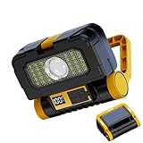 Vgvgaj Solar-Arbeitsleuchte, leicht, wiederaufladbar, magnetisch,...