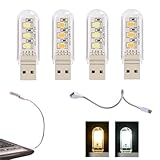 USB Schwanenhals, Mini LED USB Lampe, USB-Leselampe, Computerlampe LED...