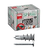 TOX Gipskartondübel Spiral Plus 37-2 + Schraube mit PH2-Antrieb, 35 mm,...