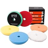Polierschwamm, SPTA 5tlg 125mm Klett Polierpad Polierschwämme...