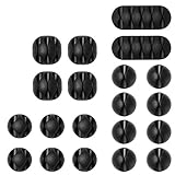 URAQT Kabelclips Kabelhalter, Vielzwecke Kabelführung Kabel Organizer Set...