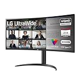 LG UltraWide 21:9 Curved QHD Monitor 34WR55QC-B - 34 Zoll, HDR10,...