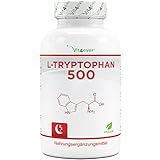 L-Tryptophan 500 mg - 365 vegane Kapseln - Aus pflanzlicher Fermentation -...