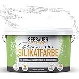 SEEBAUER diy Silikatfarbe Weiß 2,5L für Innen (No. 000 Weiß)...