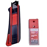 Würth S1 Sicherheitsmesser 2K inkl. 11 Trapezklingen 071566280...