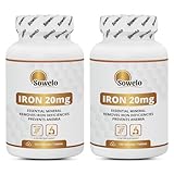 Sowelo Iron - Eisen Hochdosiert I 20mg Eisen pro Tablette I...