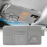Favson Auto Sonnenblende Organizer,Leder Aufbewahrungstasche,29x15cm Car...