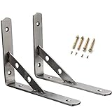 2 Stück Schwerlastkonsole, Schwerlastträger aus 4mm Dick Edelstahl...