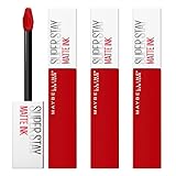 Maybelline New York SuperStay Matte Ink Lippenfarbe 340 Exhilarator mit 16...