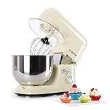 Klarstein Küchenmaschine, Knetmaschine mit 5L Schüssel, 1800W Profi...