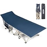 OVERMONT Klappbar Campingbett Übergroß Feldbett - Gästebett für...