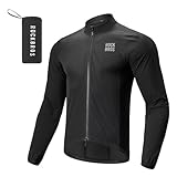 ROCKBROS Windjacke Fahrradjacke Herren, Ultraleichte Atmungsaktiv...