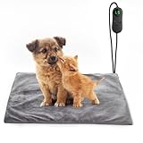 Haustier Heizkissen für Katzen Hunde, 45 * 45cm, 5 einstellbare Timer und...