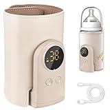 Flaschenwärmer Baby unterwegs mit 6-Temperaturstufen (38°C-50°C) - USB-C...