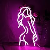 Lady Back Neon Licht Sexy Lady Neon Schild für Wand Dekor Rosa Led Schild...