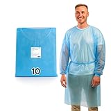 ADEBO Medical® | 10 St. | Blau | Einweg PP+PE Schutzkittel | Optimaler...