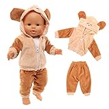 Miunana Kleidung Bekleidung Outfits für Baby Puppen, Puppenkleidung 35-43...
