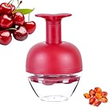 Kirschentkerner mit 4 Löchern für Kirschen und Pflaumen | Entkerner für...