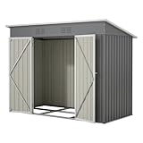 Jaxilyn Metall Gerätehaus Gerätehaus mit Pultdach,Gartenhaus...