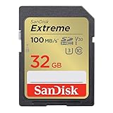 SanDisk Extreme SDHC UHS-I Speicherkarte 32 GB (V30, 100 MB/s Übertragung,...