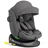 Kindersitz 360° drehbar mit Isofix, ECE R129, 0-36 kg, verstellbar,...