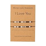 MINGCHENGCN 2 Pcs Ich liebe dich Morsecode Armband Paare Passende,...