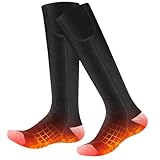 Beheizte Socken, Johelitt 2×4000 mAh Rechargeable Beheizbare Socken mit 3...