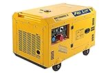 Pro-Lift-Werkzeuge Notstromaggregat 10kVA Super Silent 8000W 230V + 400V...