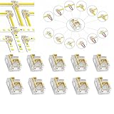 YUTOKEER Lötfreier LED-Streifenverbinder - 2-Polig 8mm COB/SMD, 12...