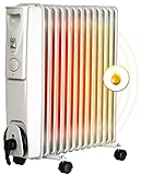 BROLLUX Ölheizung elektrisch 2500W H13 Ölradiator Elektroheizung 13...