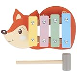 Bieco Mini Fuchs Kinder Xylophon - Baby Spielzeug Glockenspiel für Kinder...