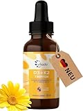 Vihado Vitamin D3 K2 Tropfen hochdosiert für Erwachsene, XXL Packung mit...